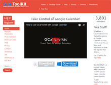 Tablet Screenshot of gcaltoolkit.com